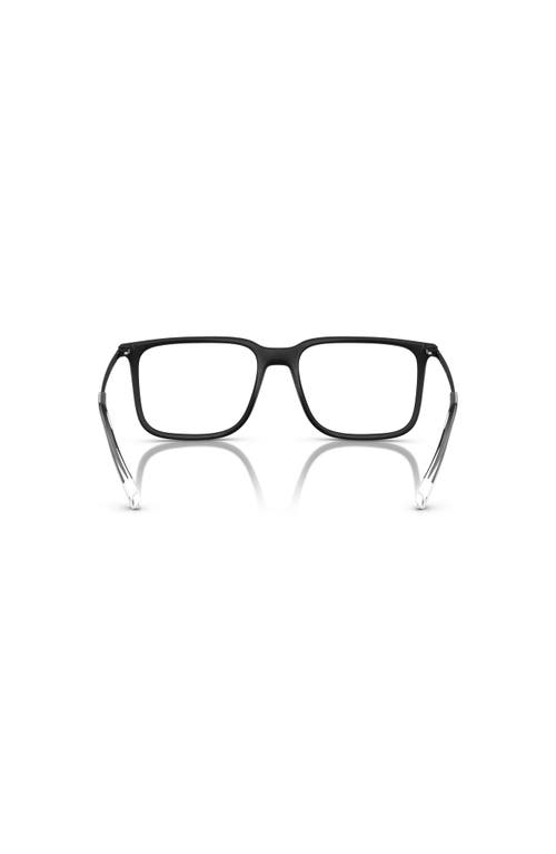 Armani Exchange 55mm Square Optical Glasses In Black