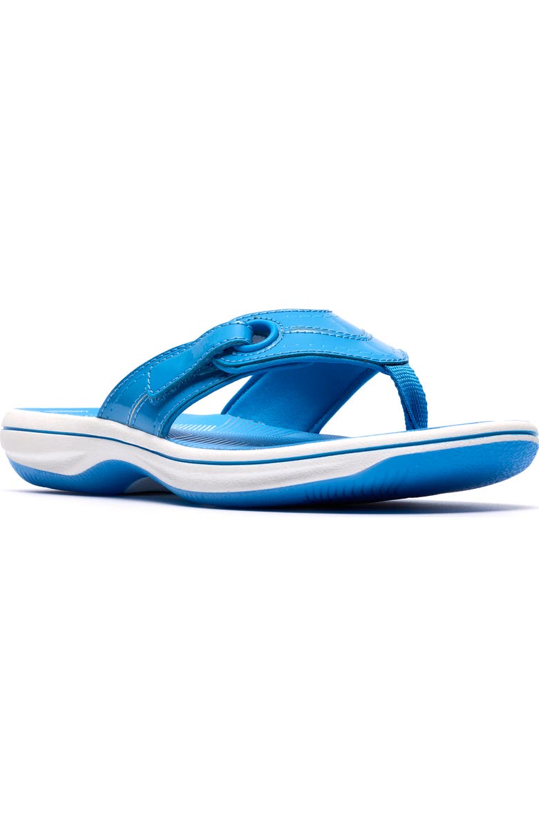 Clarks<sup>®</sup> Breeze Reyna Flip Flop, Main, color, Bright Blue