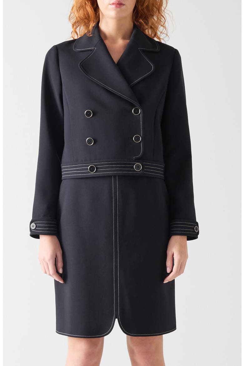 Eugine Crop Jacket, Main, color, NAVY
