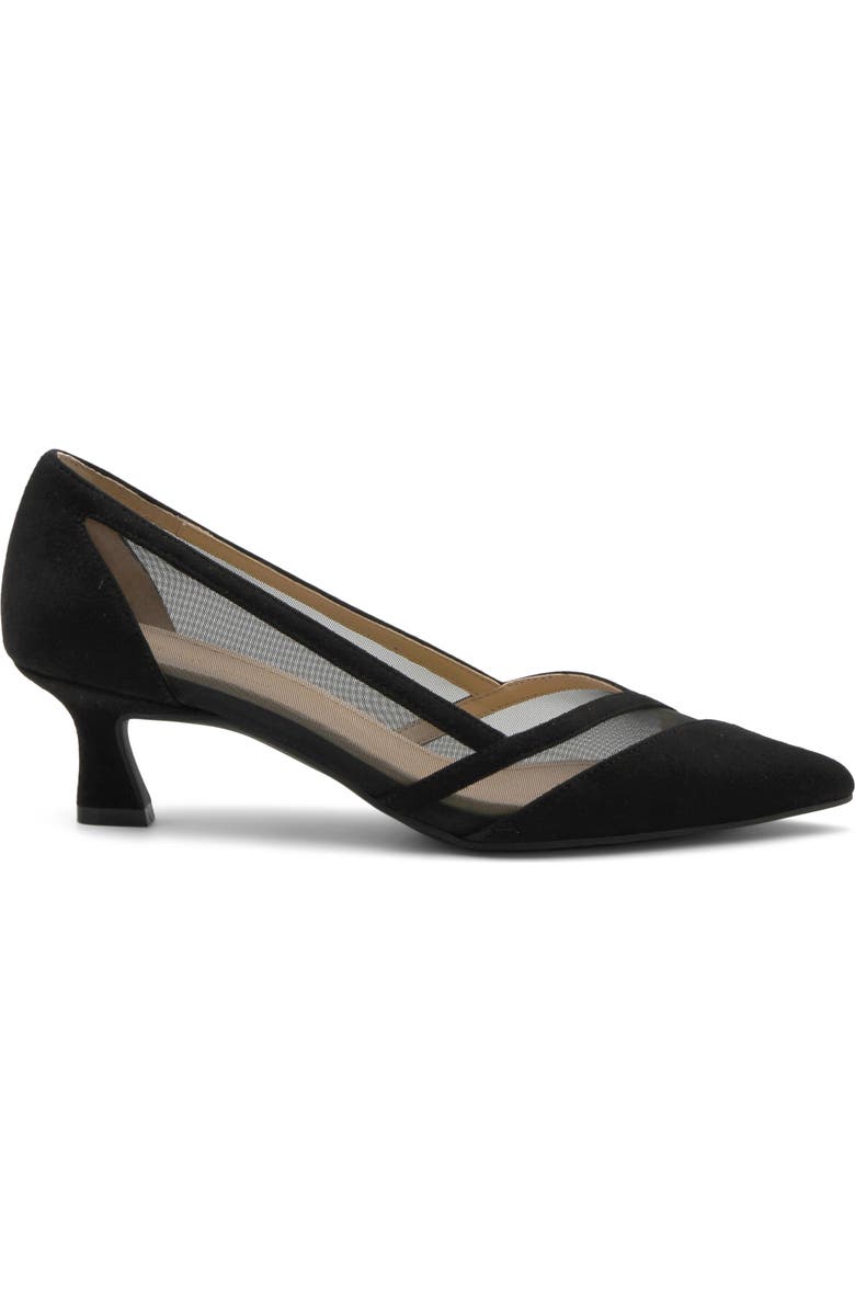 Adrienne Vittadini Slew Pump, Alternate, color, Black Mesh