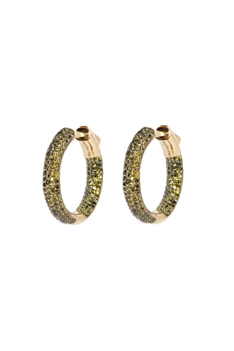 Mini Tire Hoop, Main, color, Peridot/Gold