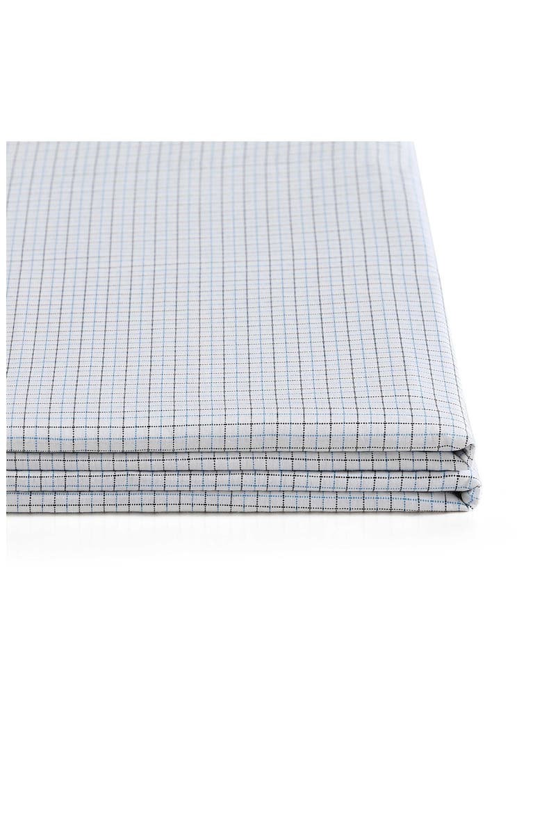 New England Plaid Cotton Percale Sheet Set, Alternate, color, BLUE