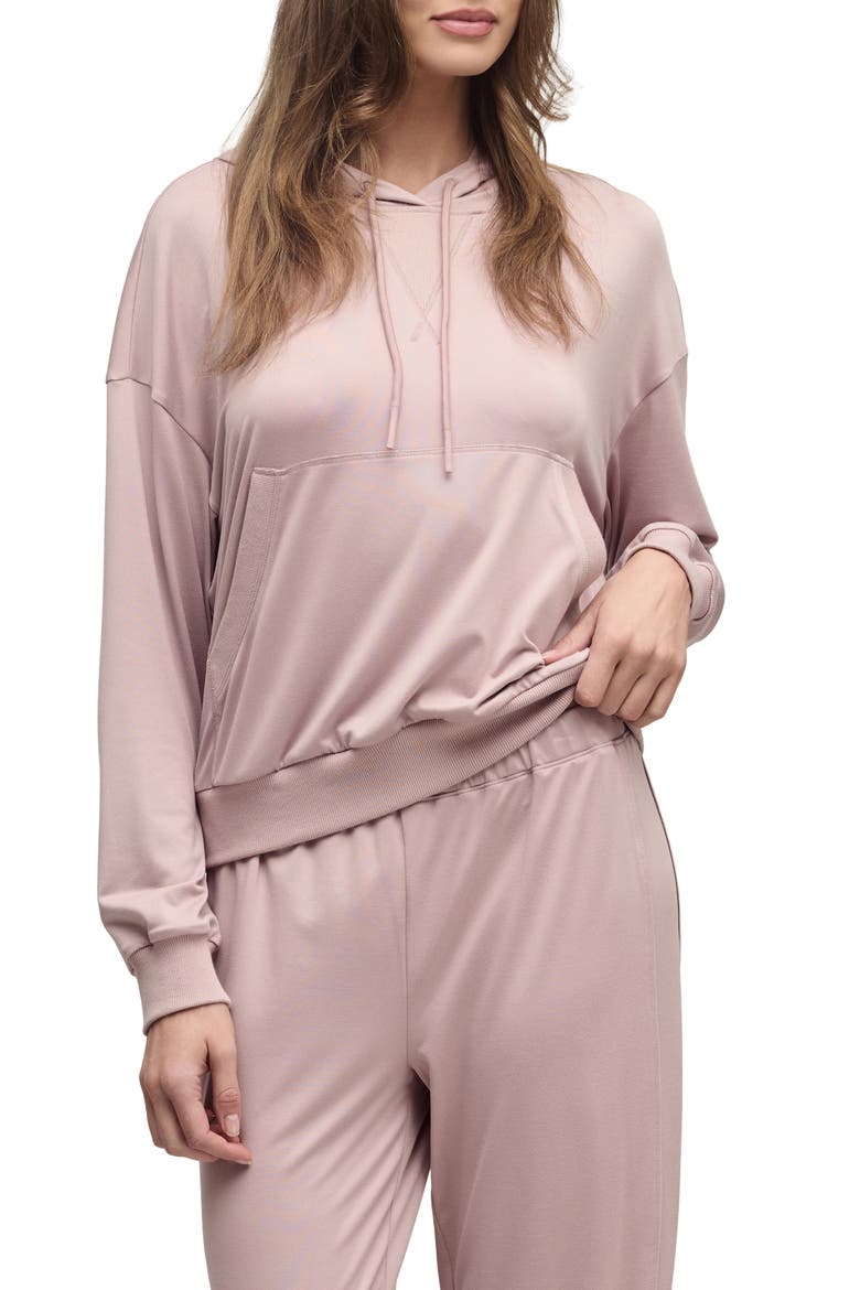 Butterchic Crop Hoodie, Main, color, TEABERRY