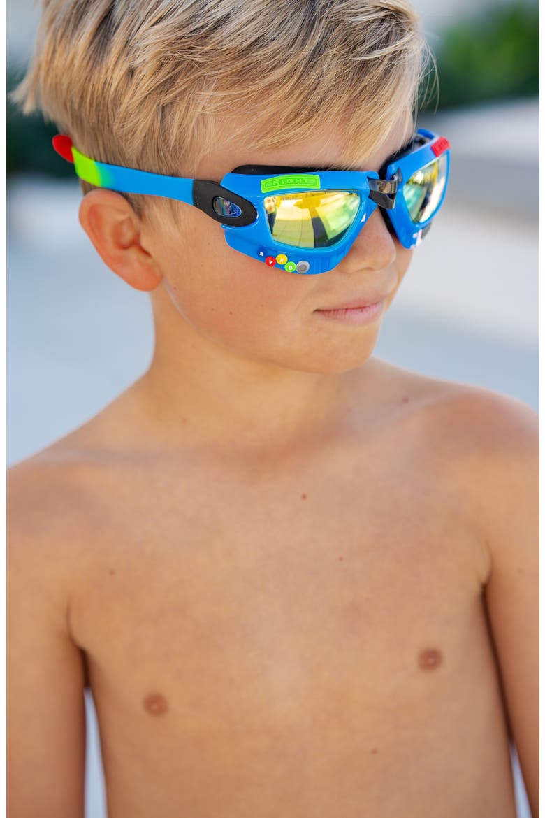 Gaming Swim Goggles, Alternate, color, BLUE