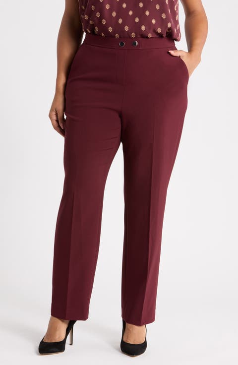 Extended Tab Straight Leg Pants