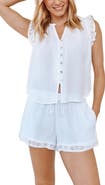 Bella Dahl Eyelet Ruffle Top