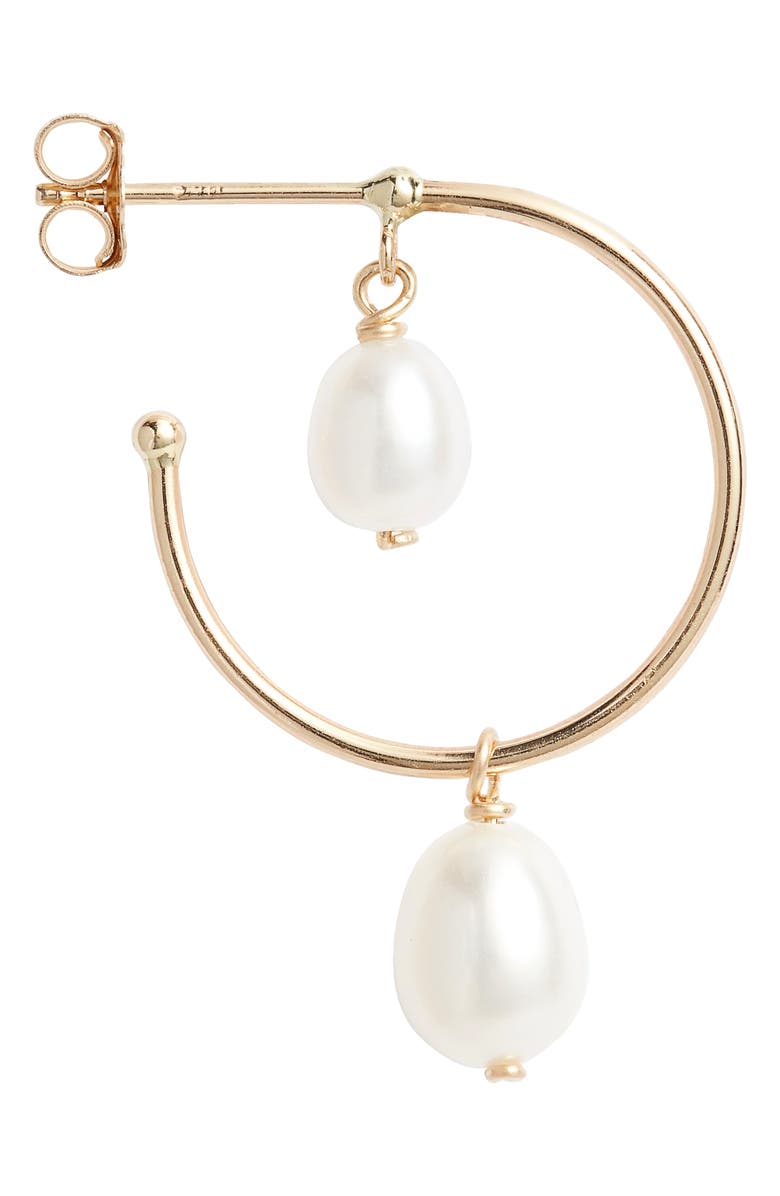 Poppy Finch Double Pearl Hoop Earrings, Alternate, color, 
