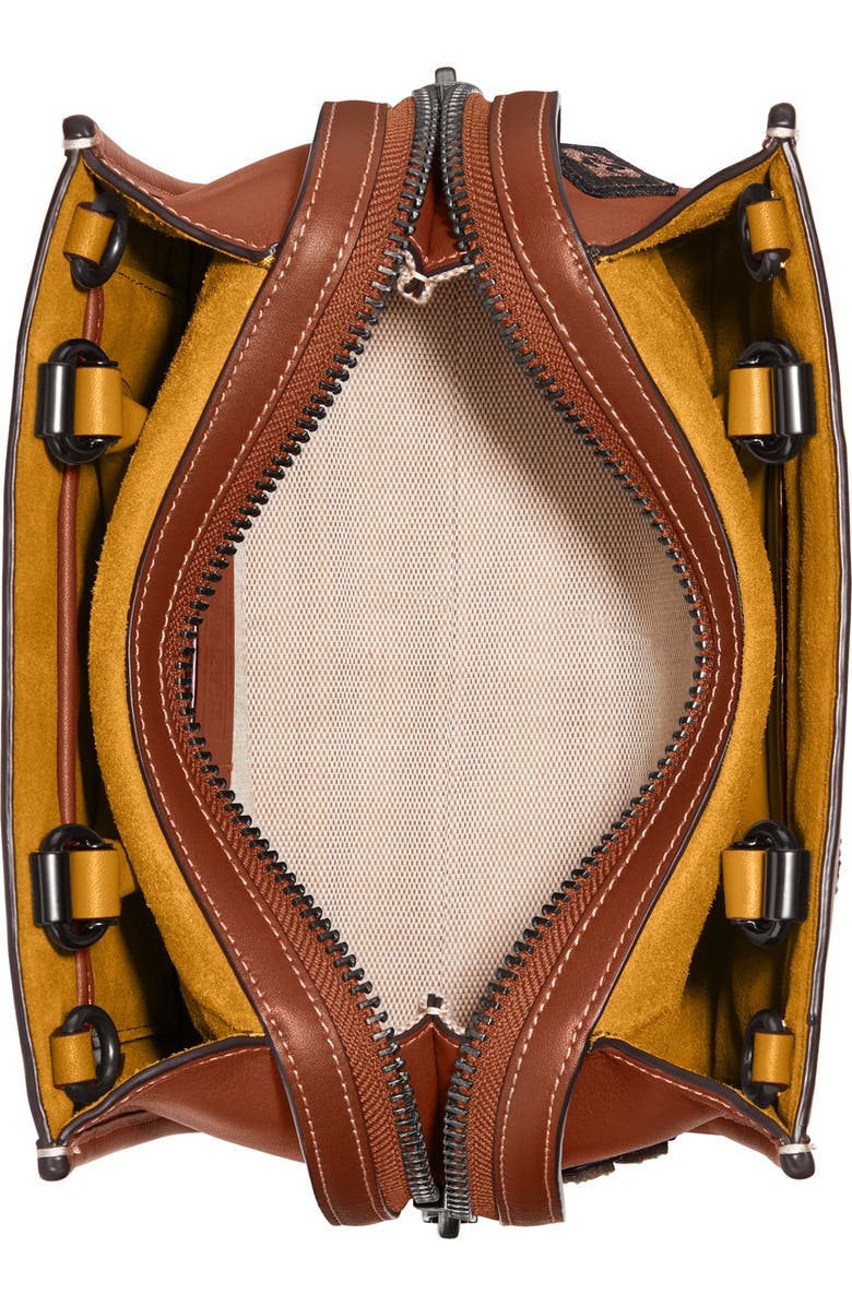 COACH Signature Logo Jacquard Appliqué Shoulder Bag, Alternate, color,