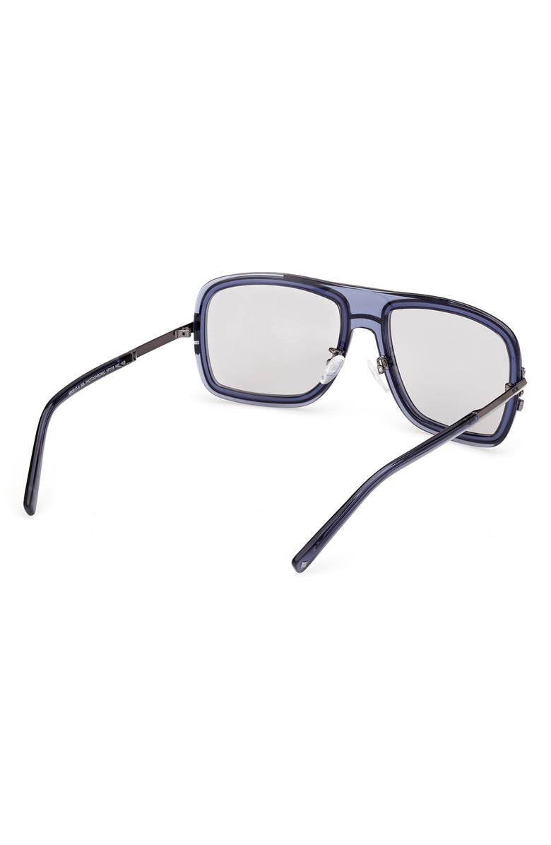 MCM 57mm Navigator Sunglasses, Alternate, color, Shiny Blue / Smoke