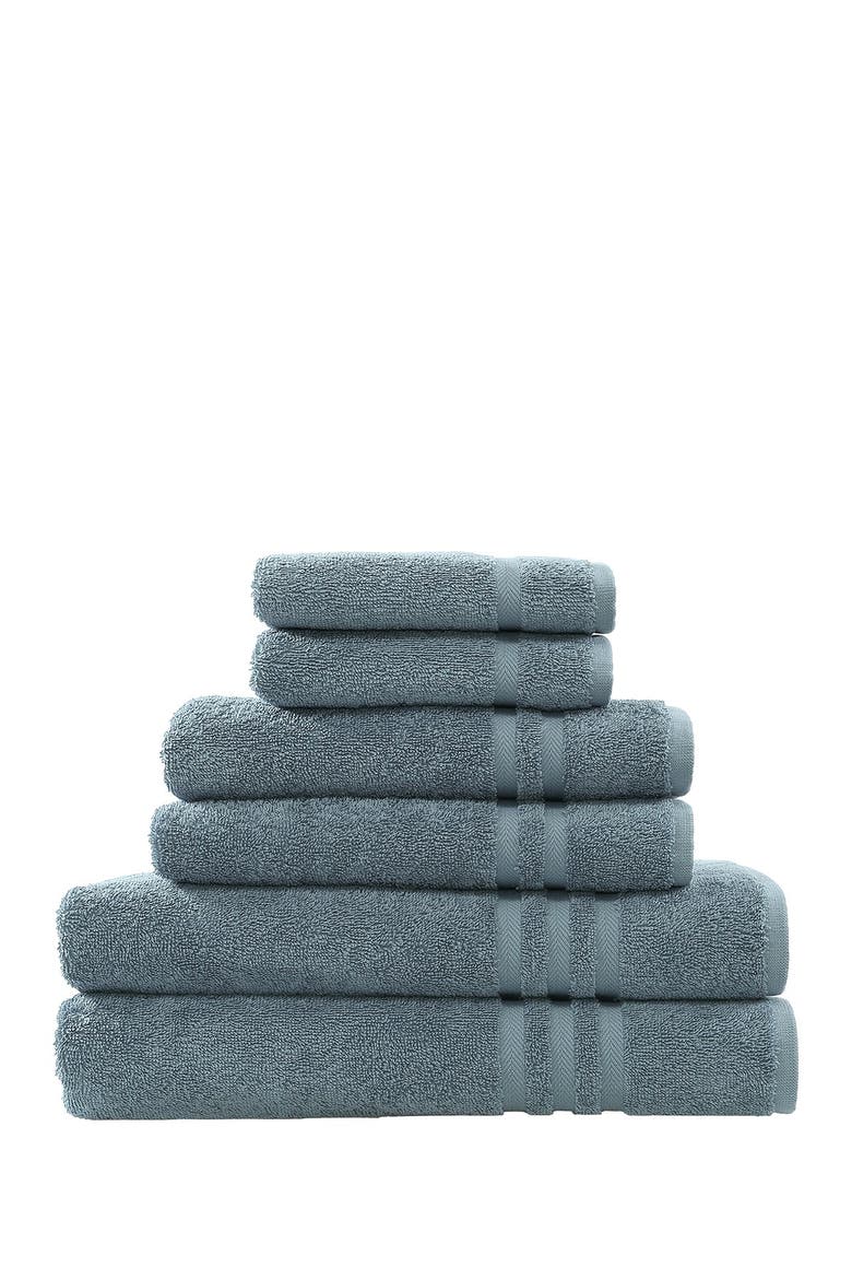Denzi 6-Piece Towel Set - Denzi Blue, Main, color, DENZI BLUE