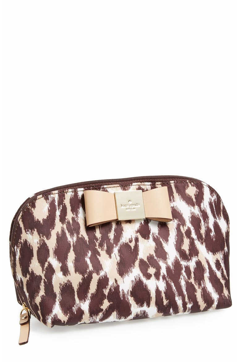 'veranda place - annabella' nylon pouch, Main, color, LEOPARD