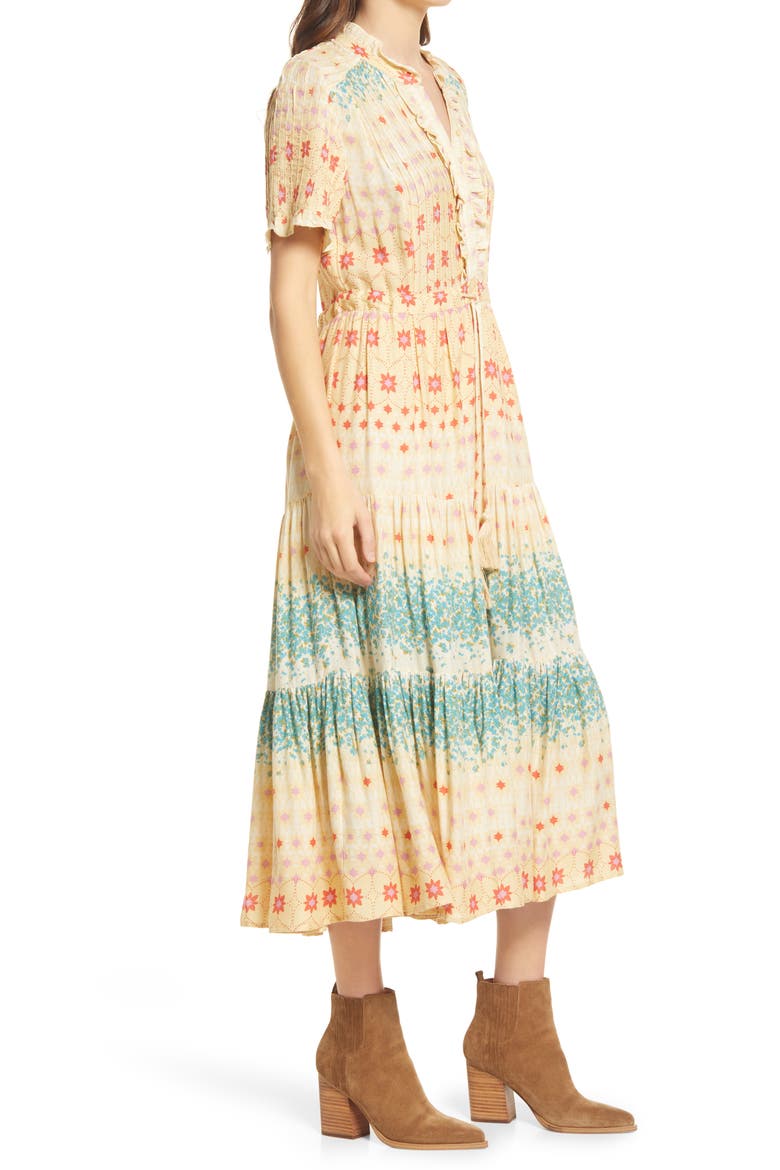 Rare Feeling Pleated Maxi Dress, Alternate, color, CLOUD COMBO