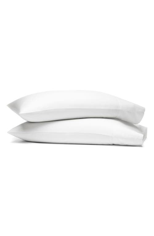 Boll & Branch Set of 2 Percale Hemmed Pillowcases in White 