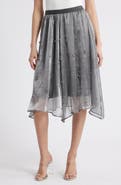 NIKKI LUND Elsa Beaded Asymmetric Skirt