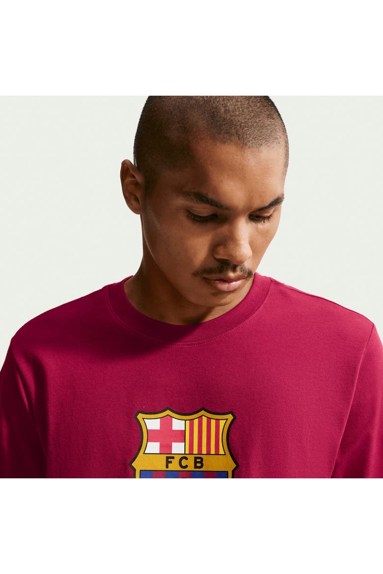 Men's Nike Red Barcelona Crest T-Shirt, Alternate, color, Red