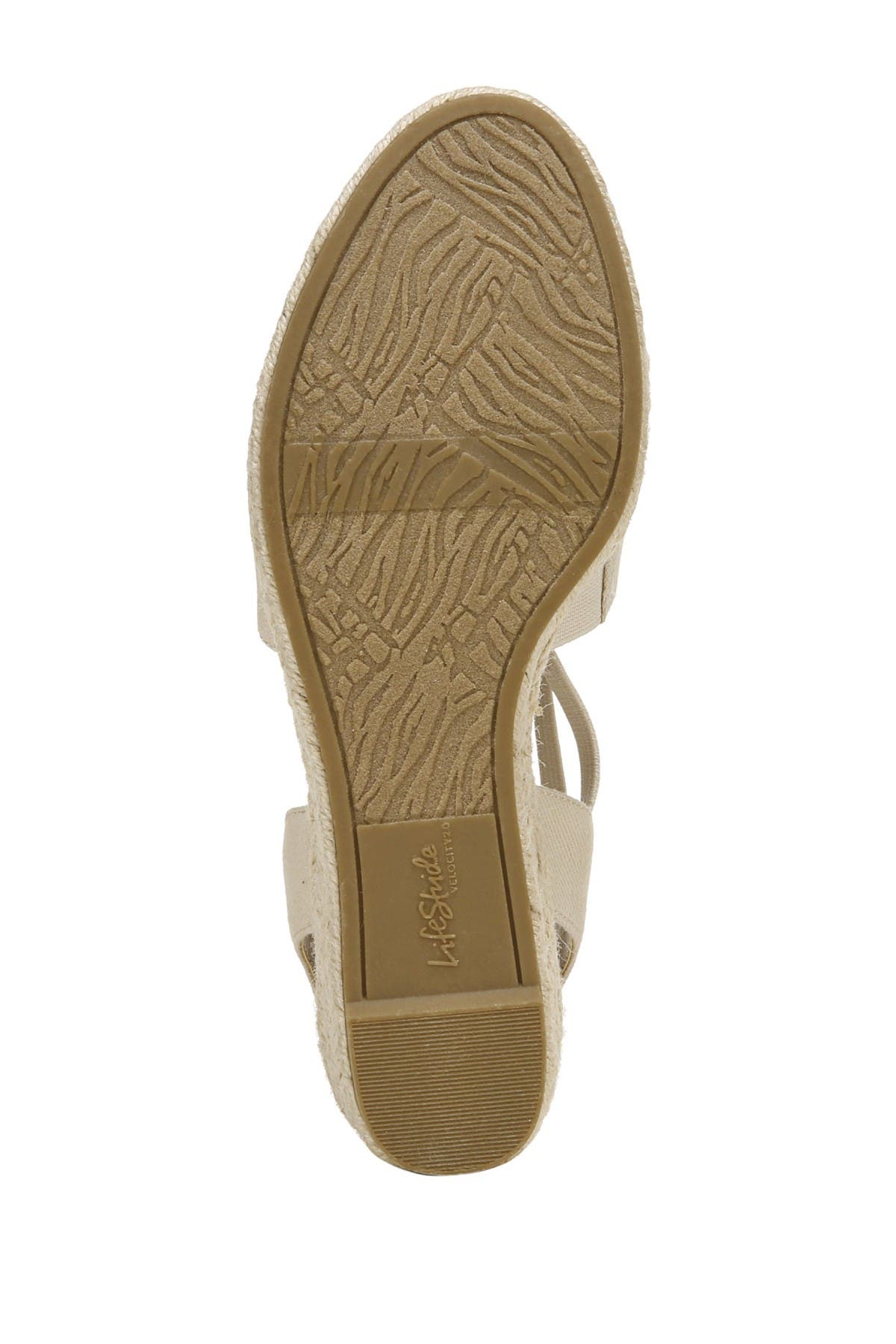 LifeStride Katrina Espadrille Slingback Wedge Pump, Alternate, color, Almond