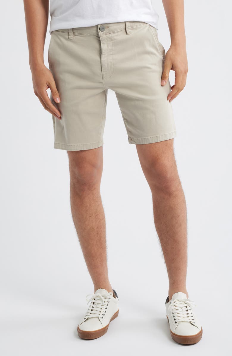 34 Heritage Arizona Flat Front Shorts, Main, color, Dawn Twill