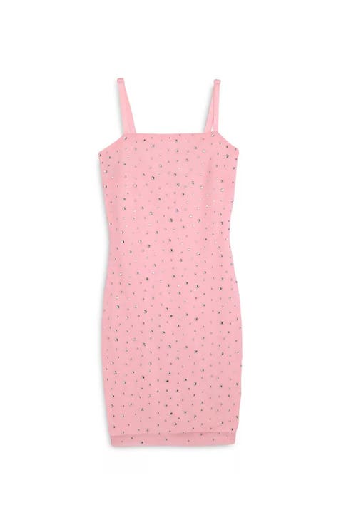 Brooke Rhinestone Mesh Dress