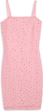 Theme Brooke Rhinestone Mesh Dress