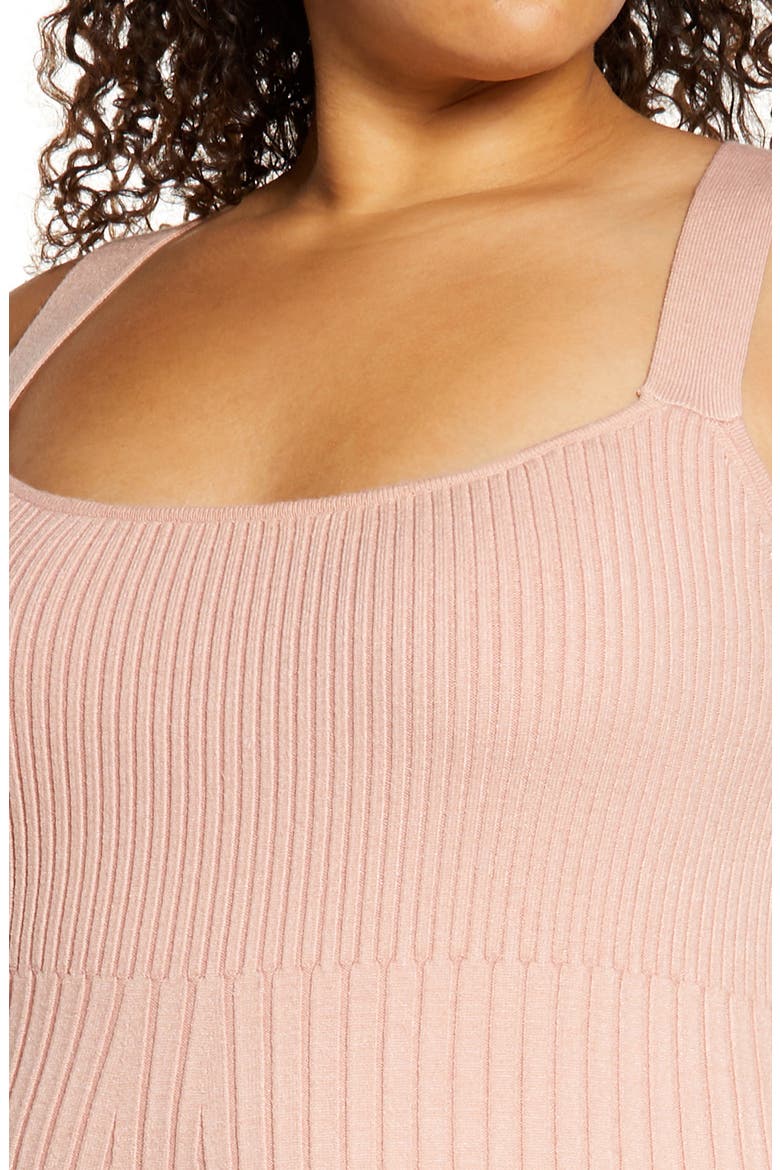 Gillian Ribbed Tank Dress, Alternate, color, MAUVE
