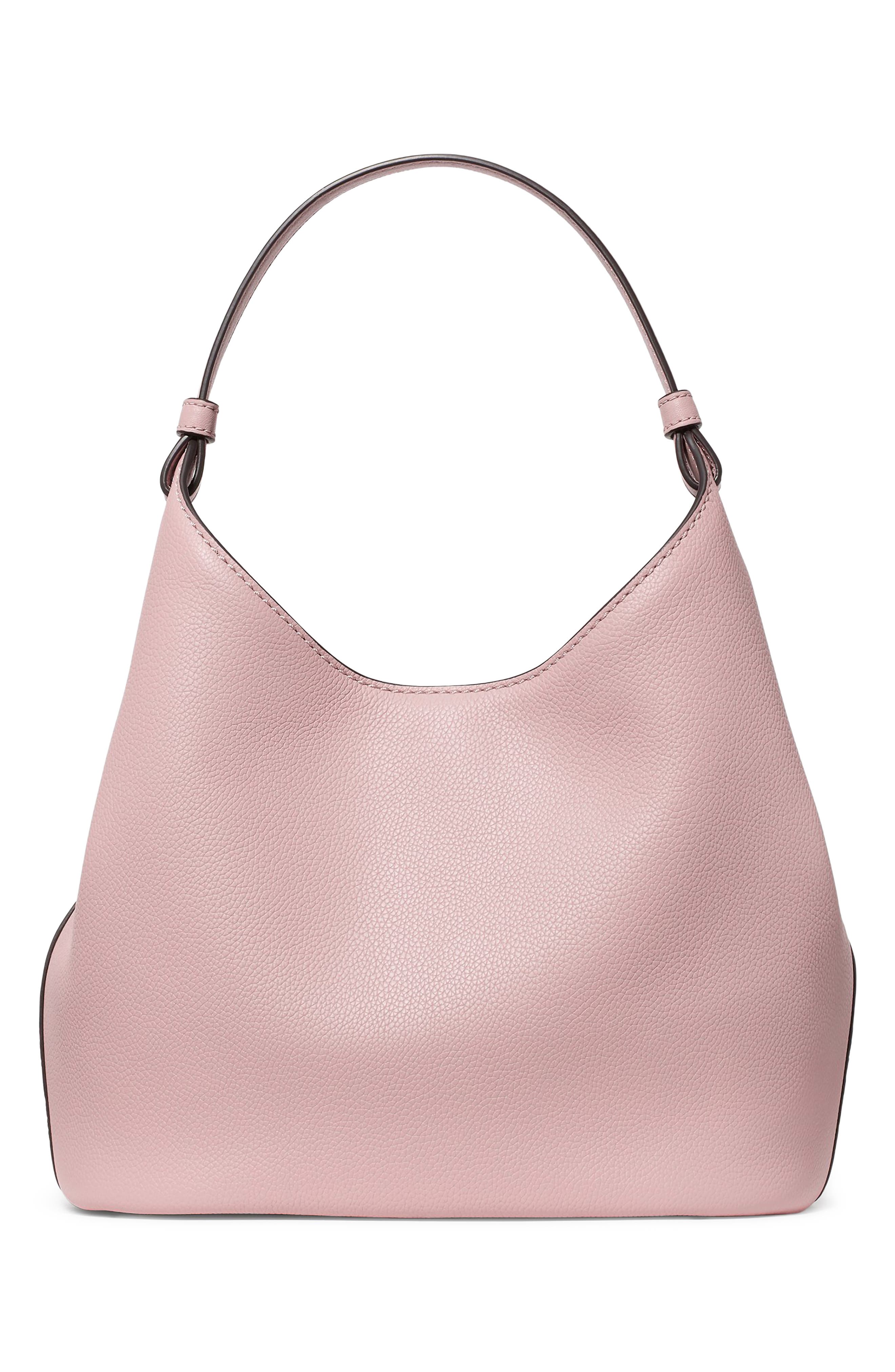 Loop Pebbled Leather Carryall Tote, Alternate, color, SMOKEY PETAL