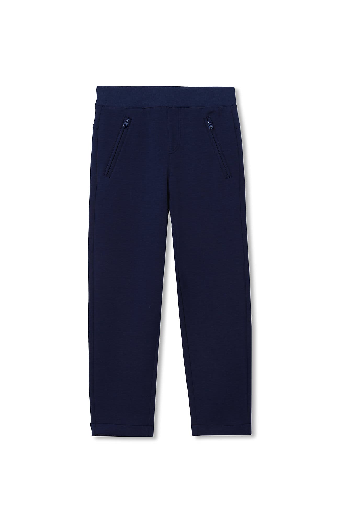 Lands' End Boys Iron Knee Tech Knit Joggers in Navy 