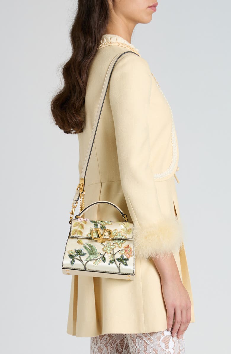 Valentino Garavani Mini VSling Embellished Top Handle Bag, Alternate, color,