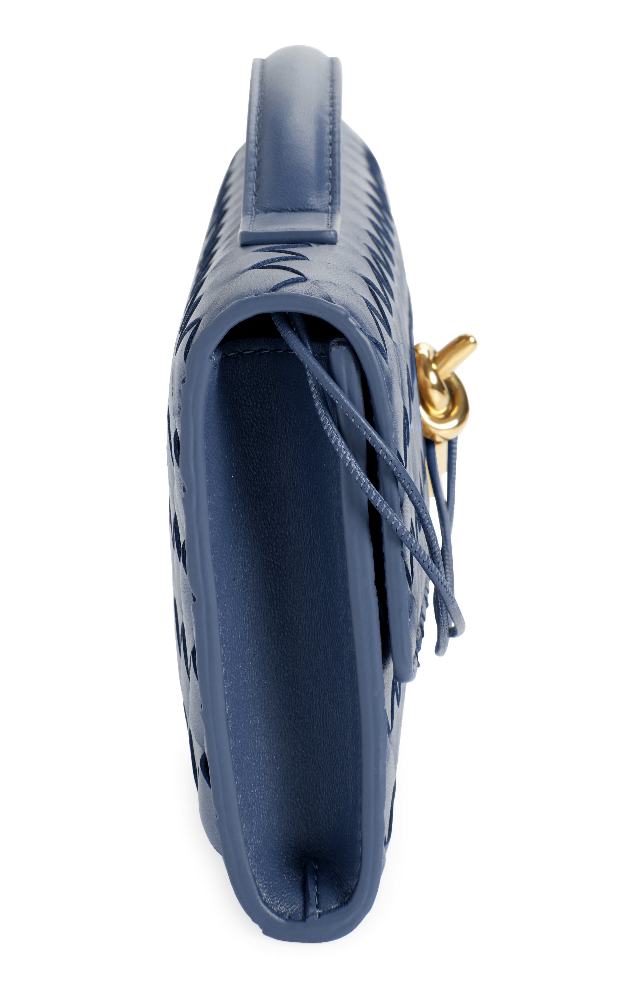 Long Andiamo Intrecciato Clutch Bag, Alternate, color, 4020 BLUE VENEZIA-MUSE BR