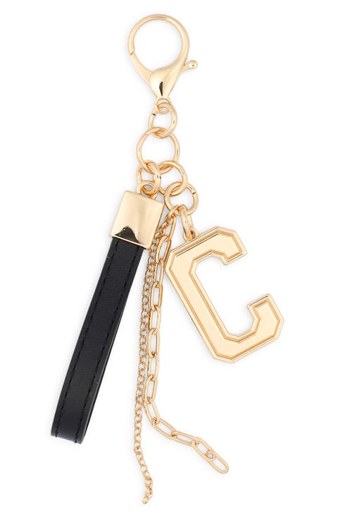 Varsity Initial Bag Charm