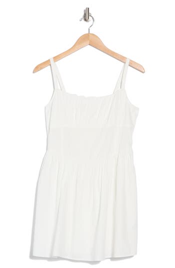 Abound Corset Seam Minidress In White Blanc