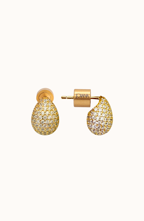Pave Drop Earrings