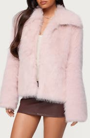 EDIKTED Noelle Oversize Faux Fur Jacket