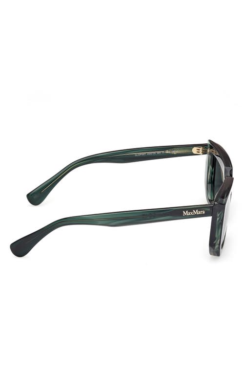 Max Mara 54mm Rectangular Sunglasses In Green