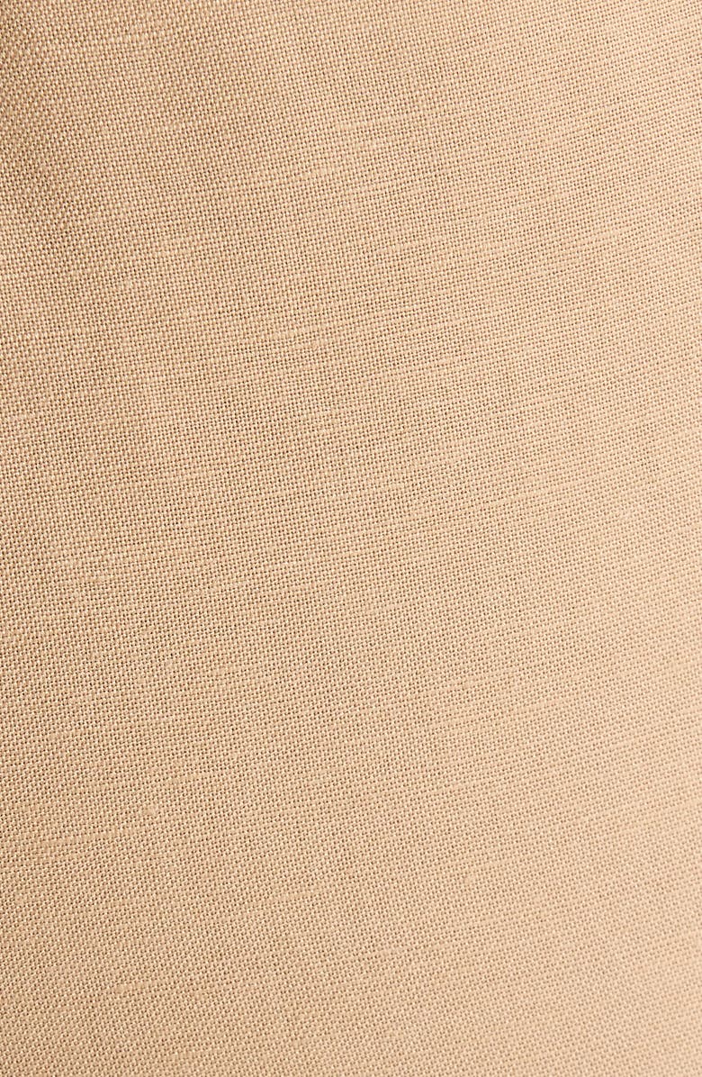KASPER The Audrey Pull-On Straight Leg Linen Blend Pants, Alternate, color, Toasted Wheat