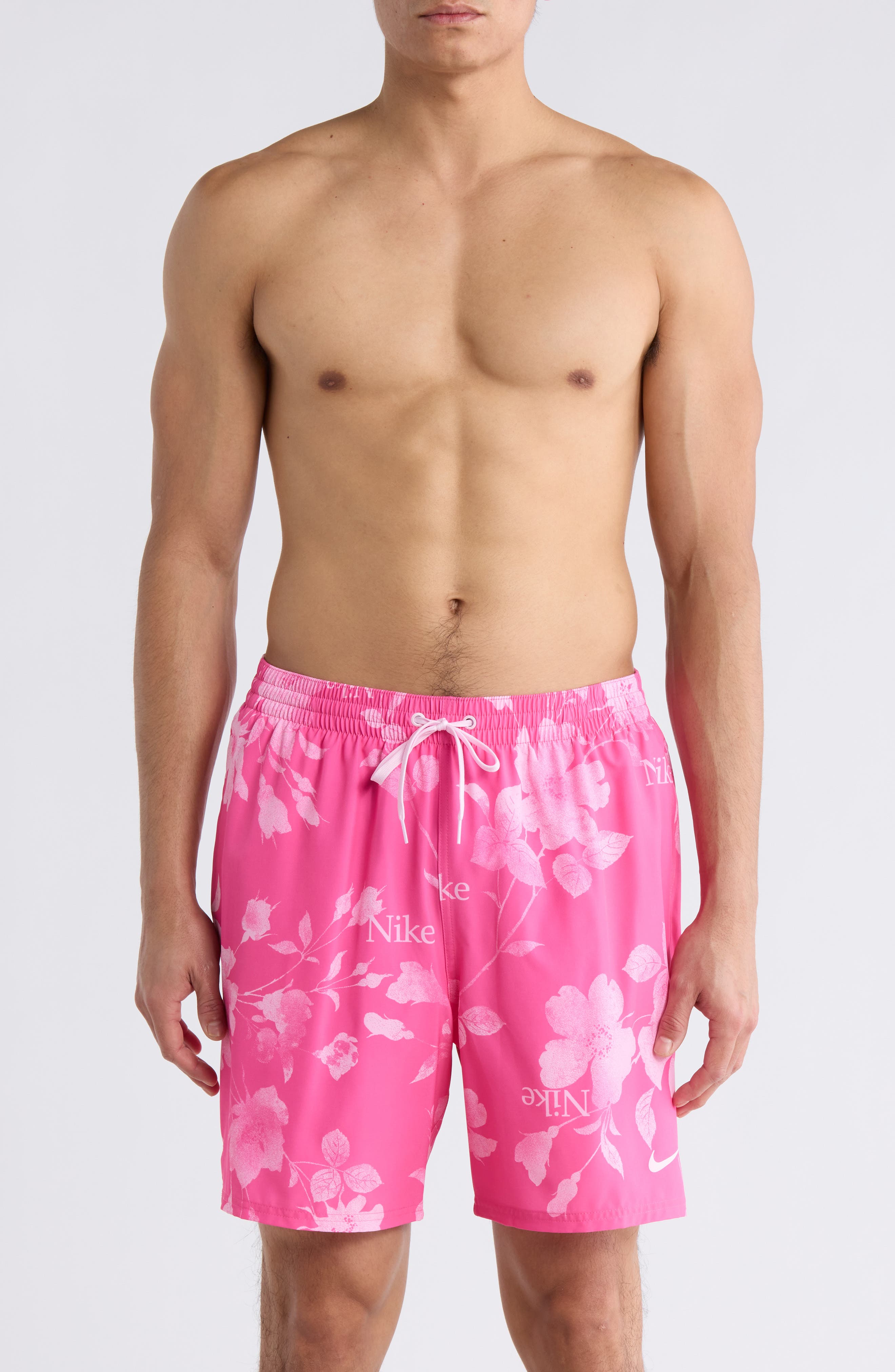 Nike Floral Swim Trunks