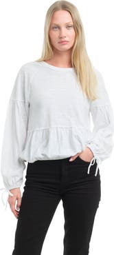 WILT Clothing Shirred Elastic Hem Tee