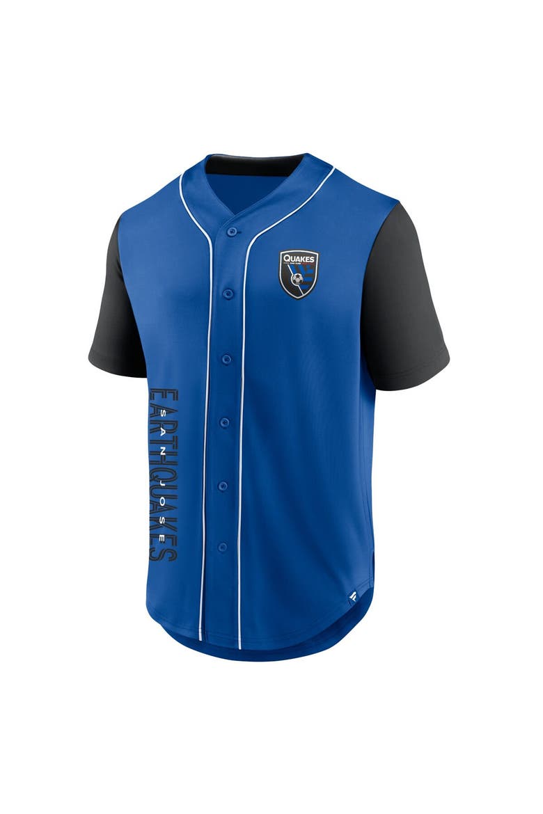Men's Fanatics Branded Royal San Jose Earthquakes Balance Fashion Baseball Jersey, Alternate, color, Blue