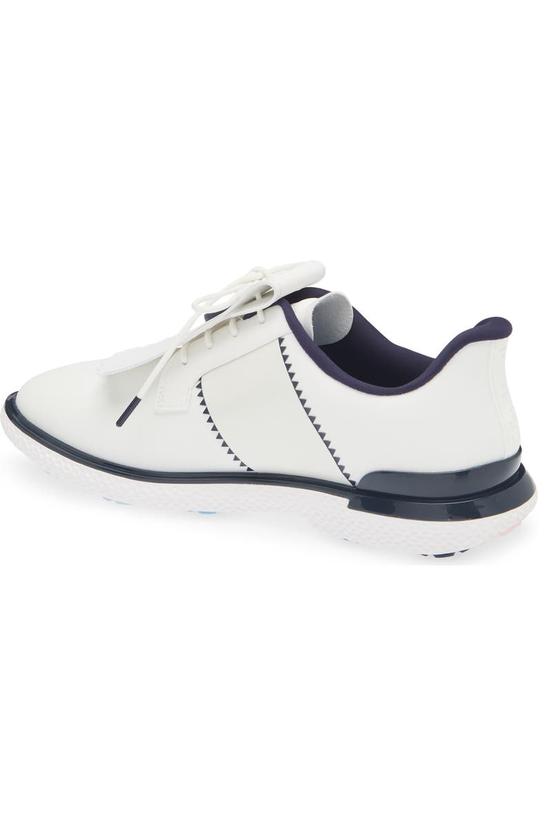 G/FORE Gallivan2r Kiltie Waterproof Golf Shoe, Alternate, color, Snow/ Twilight