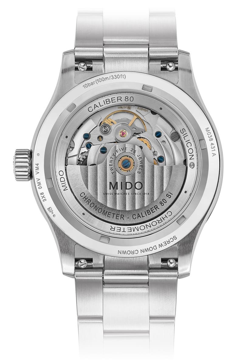 MIDO Multifort Automatic Bracelet Watch, 42mm, Alternate, color, Green Gradient