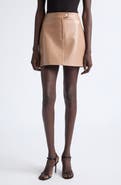 Courrèges Reedition Faux Leather Miniskirt