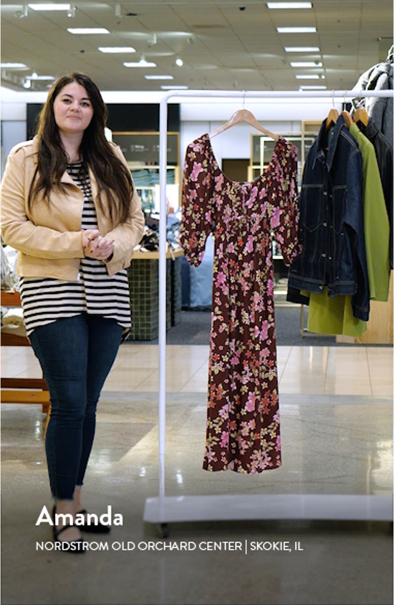 Rosey Skies Floral Midi Dress, sales video thumbnail