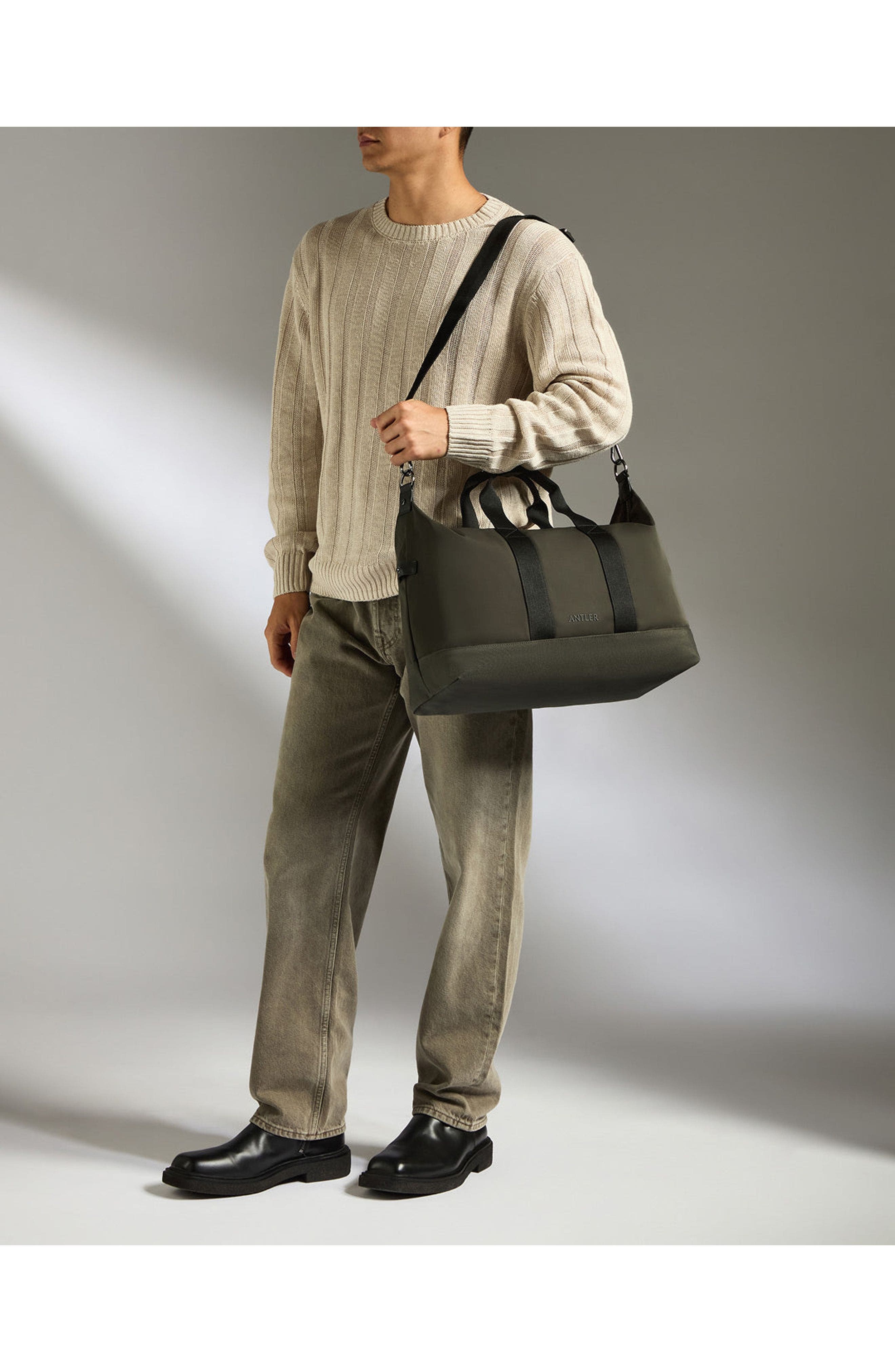 Icon Overnight Bag, Alternate, color, Dark Khaki Green