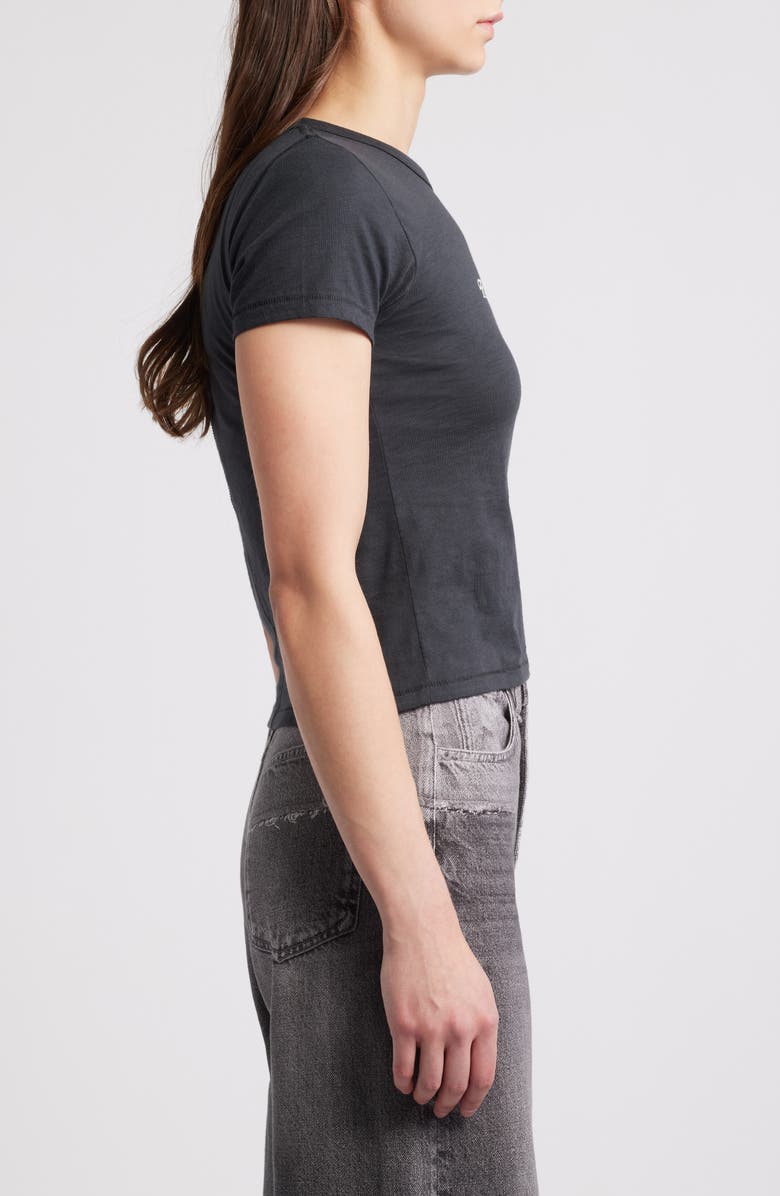 rag & bone Mini Script RB Graphic Baby Tee, Alternate, color, 