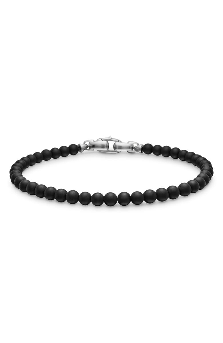 David Yurman Men's Spiritual Beads Bracelet, Main, color, Black Onyx