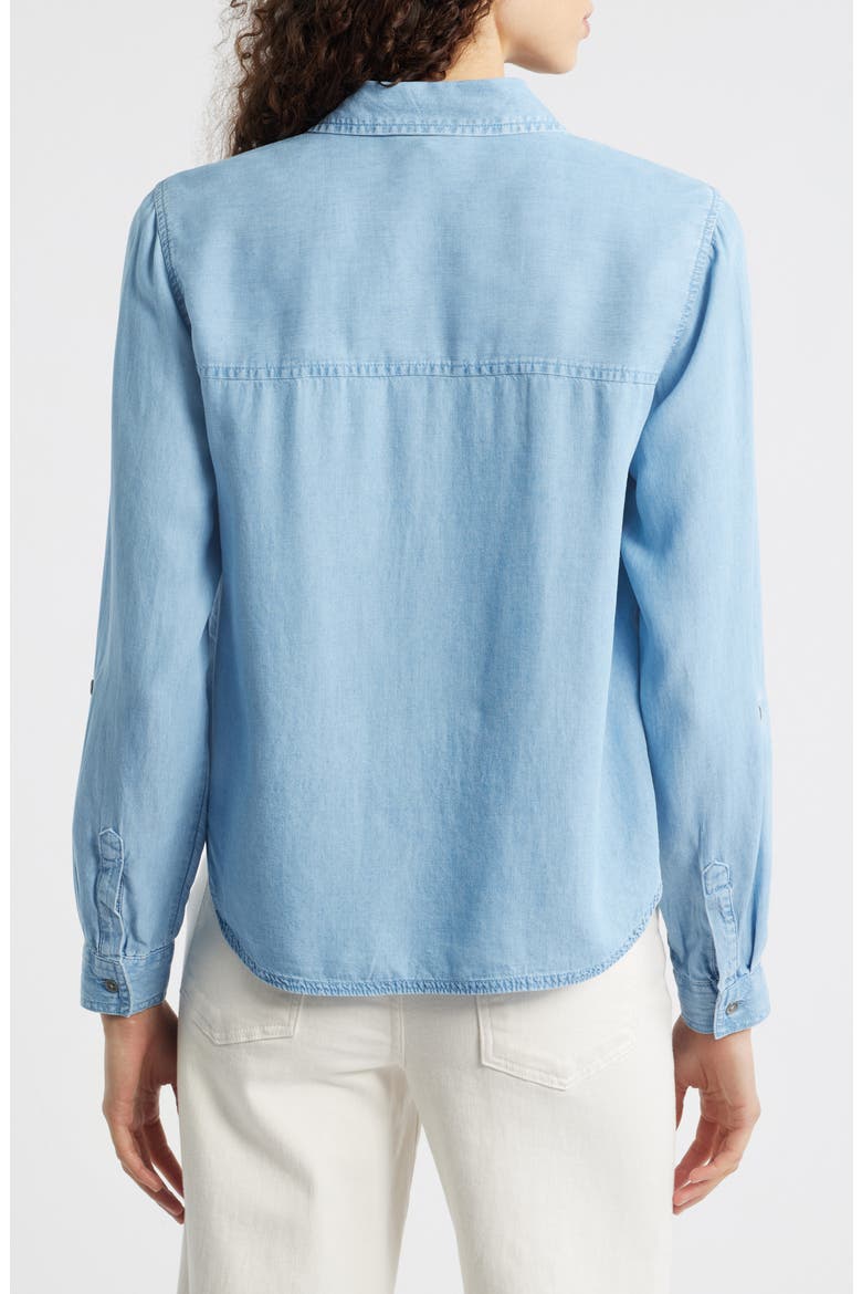 Fiorella Long Sleeve Button-Up Shirt, Alternate, color, LIGHT WASH