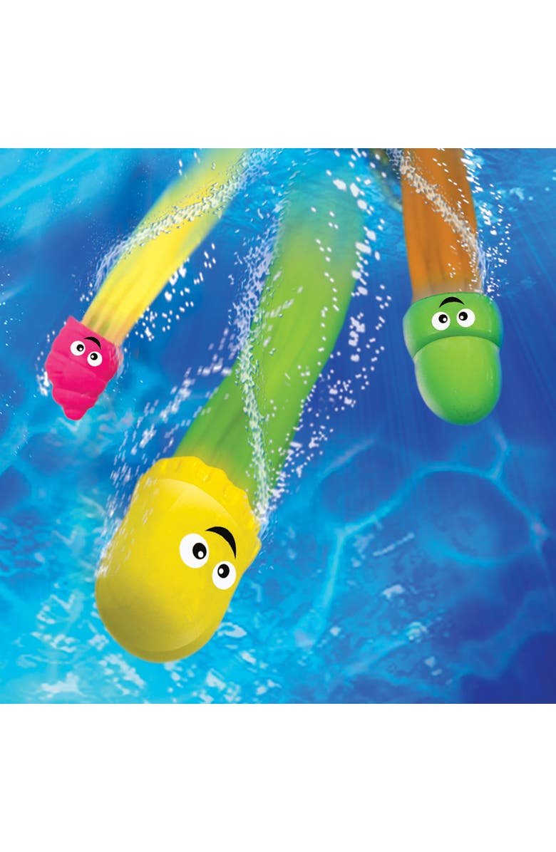 Banzai 6 Piece Aqua Dive Sea Pals Pool Dive Set, Alternate, color, Multicolored