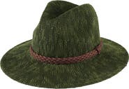San Diego Hat Faux Suede Trim Knit Fedora