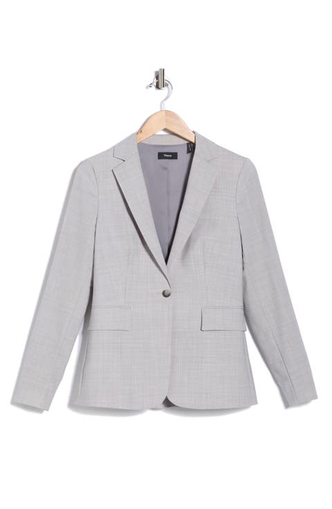 Gabrielle One-Button Blazer