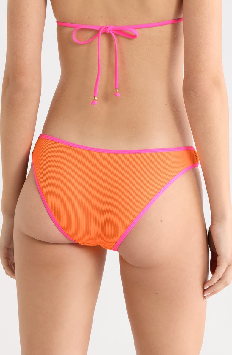Kulani Kinis Modest Bind Bikini Bottoms, Alternate, color, Peach Pop
