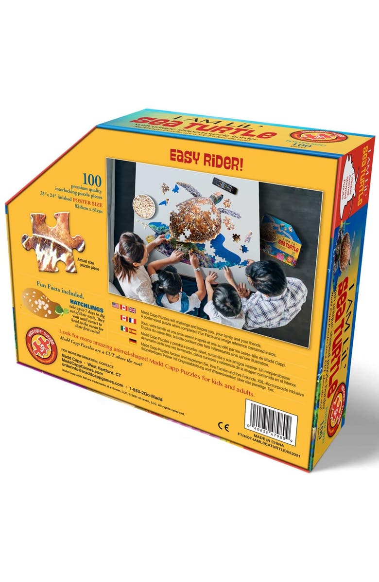 Madd Capp Lil SEA Turtle Jigsaw Puzzle, 100 Pieces, Alternate, color, Multicolored